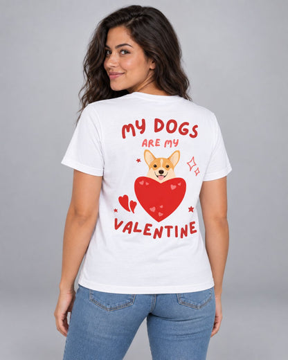 Camiseta Feminina My Dogs Are My Valentine
