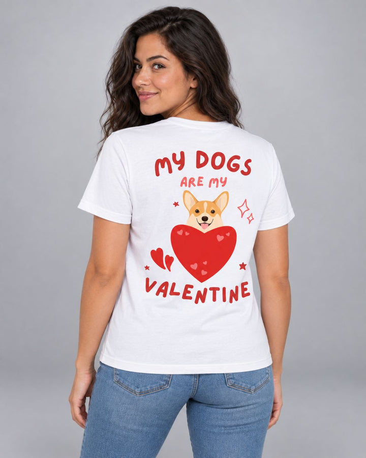 Camiseta Feminina My Dogs Are My Valentine