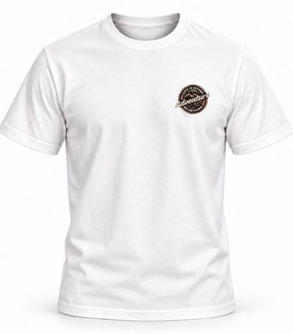 Camiseta Masculina Adventure Estampa Frente e Costas