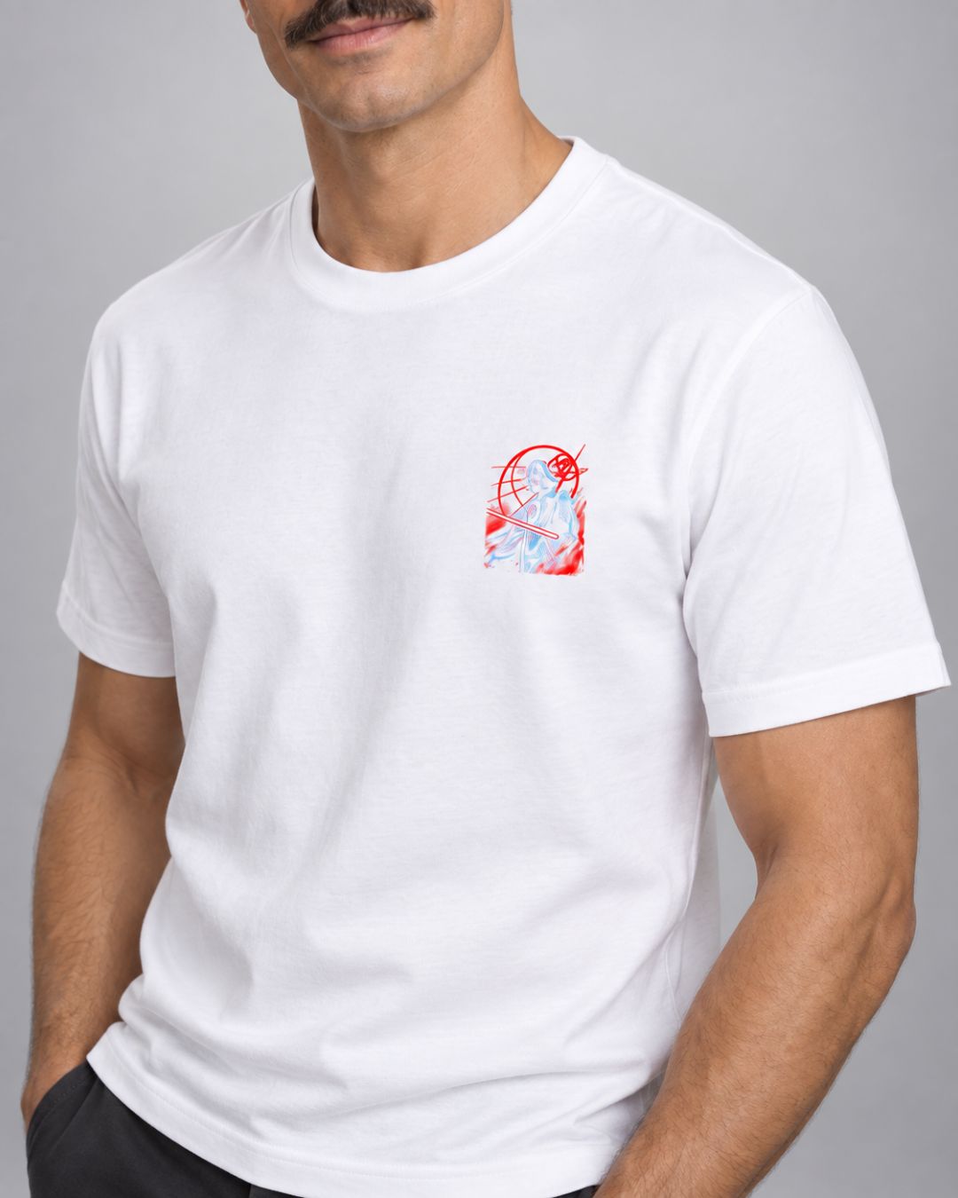 Camiseta Masculina Dark Force Neon Frente e Costas