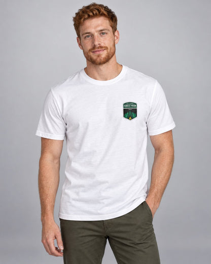 Camiseta Masculina Forest Moon Estampa Frente e Costas