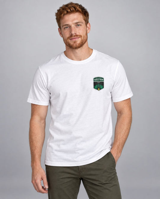 Camiseta Masculina Forest Moon Estampa Frente e Costas