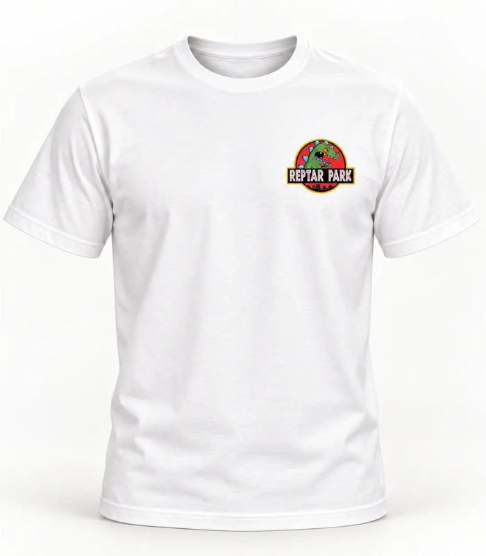 Camiseta Masculina Reptar Park Estampa Frente e Costas