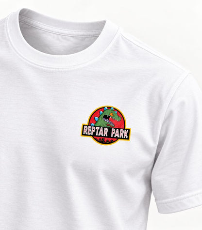 Camiseta Masculina Reptar Park Estampa Frente e Costas