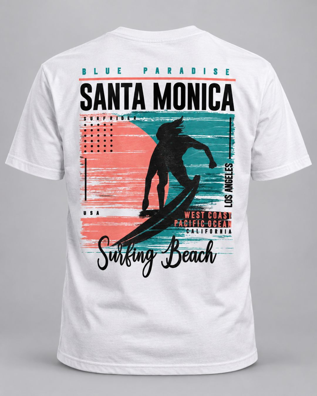 Camiseta Masculina Santa Monica Surf