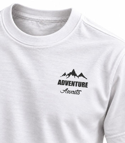 Camiseta Masculina The Mountains Are Calling Frente e Costas