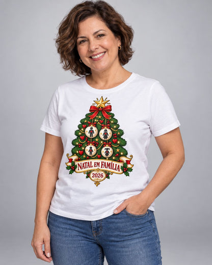 Camiseta Natal em Família 2026 – Adulto e Infantil
